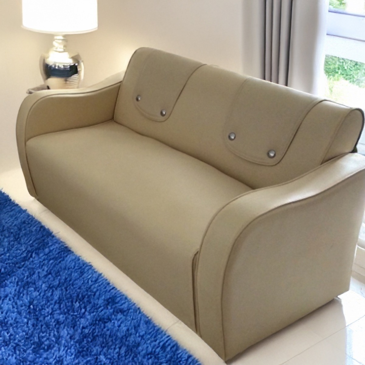 Furnicom Deep Cushioning 3 Seater Sofa for ultimate comfort Living Room